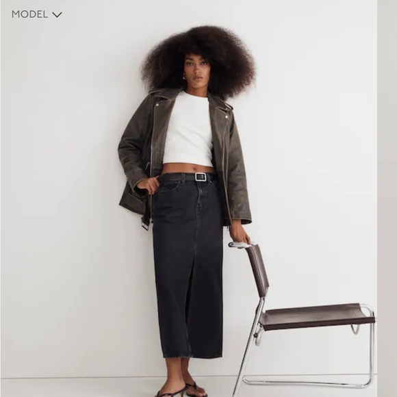 Madewell Dresses & Skirts - Madewell Denim Mid-Rise Maxi Skirt in Lunar Wash (26) NWT